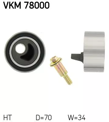 Tensioner Pulley, timing belt SKF VKM 78000)