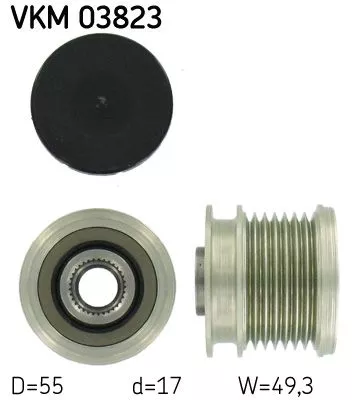 Vrijloopkoppeling van de dynamo SKF VKM 03823)