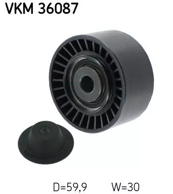 Ombuigings-/geleidingspoelie, V-geribbelde riem SKF VKM 36087)
