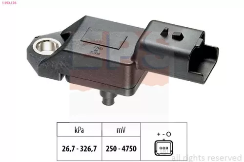 Luchtdruksensor, hoogteaanpassing EPS 1.993.136)