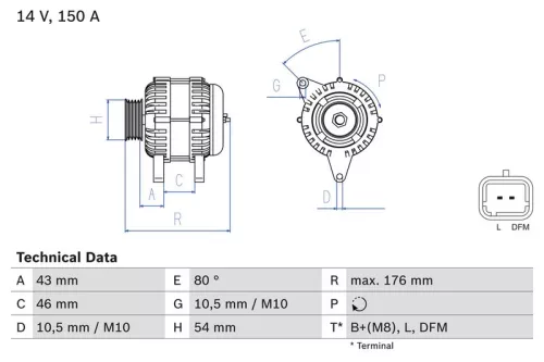 Dynamo BOSCH 0 986 047 360)