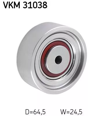 Ombuigings-/geleidingspoelie, V-geribbelde riem SKF VKM 31038)