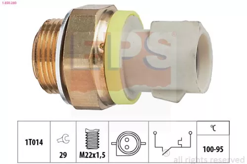 Temperatuurschakelaar, radiatorventilator EPS 1.850.280)