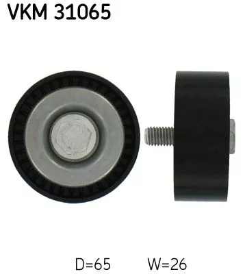 Ombuigings-/geleidingspoelie, V-geribbelde riem SKF VKM 31065)