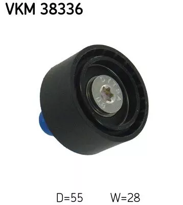 Ombuigings-/geleidingspoelie, V-geribbelde riem SKF VKM 38336)