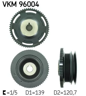 Riempoelie, krukas SKF VKM 96004)