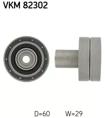 Ombuigingspoelie/geleidingspoelie, distributieriem SKF VKM 82302)