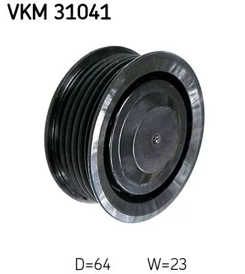 Ombuigings-/geleidingspoelie, V-geribbelde riem SKF VKM 31041)