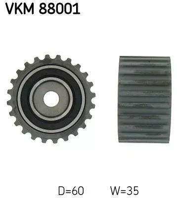 Deflection Pulley/Guide Pulley, timing belt SKF VKM 88001)