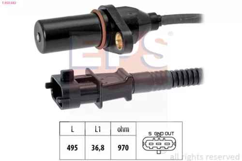 Sensor, krukaspuls EPS 1.953.563)