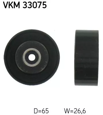 Ombuigings-/geleidingspoelie, V-geribbelde riem SKF VKM 33075)