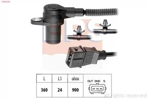 Sensor, krukaspuls EPS 1.953.559)