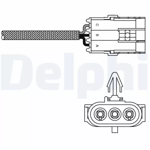 Oxygen Sensor DELPHI ES10992-12B1)