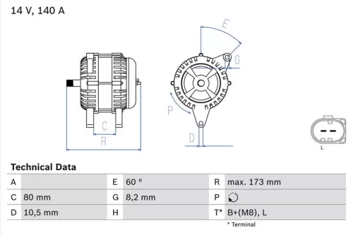 Dynamo BOSCH 0 986 049 950)