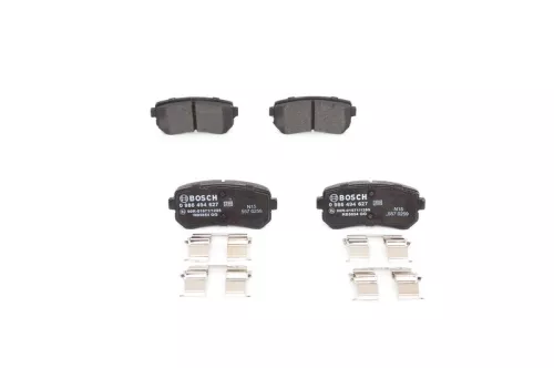 Brake Pad Set, disc brake BOSCH 0 986 494 627)