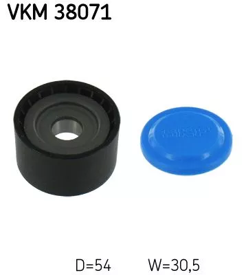 Ombuigings-/geleidingspoelie, V-geribbelde riem SKF VKM 38071)