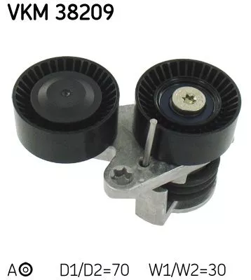 Riemspanner, V-geribbelde riem SKF VKM 38209)