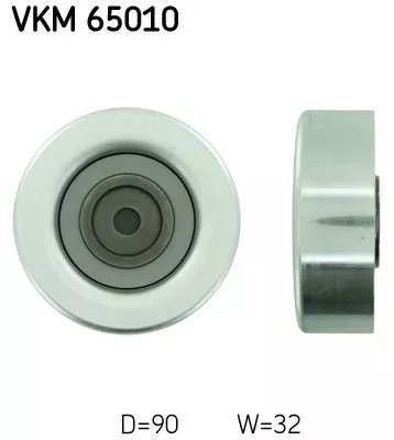 Ombuigings-/geleidingspoelie, V-geribbelde riem SKF VKM 65010)