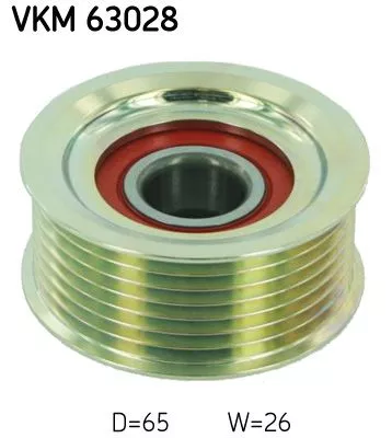 Ombuigings-/geleidingspoelie, V-geribbelde riem SKF VKM 63028)