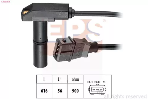 Sensor, nokkenaspositie EPS 1.953.054)