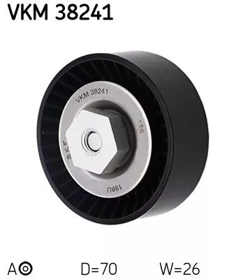 Riemspanner, V-geribbelde riem SKF VKM 38241)