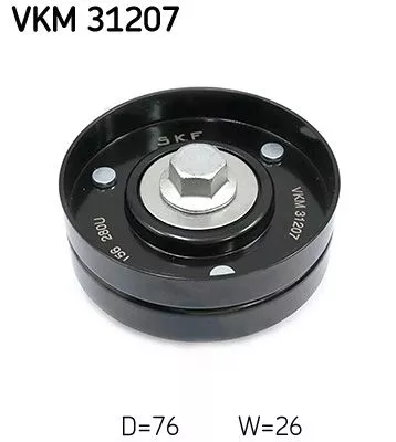 Ombuigings-/geleidingspoelie, V-geribbelde riem SKF VKM 31207)