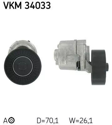 Riemspanner, V-geribbelde riem SKF VKM 34033)