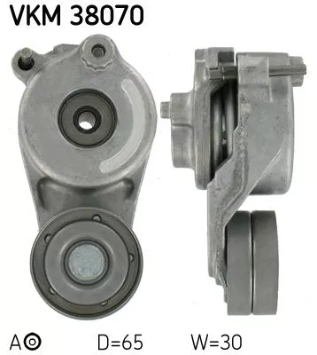 Riemspanner, V-geribbelde riem SKF VKM 38070)