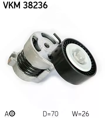 Riemspanner, V-geribbelde riem SKF VKM 38236)