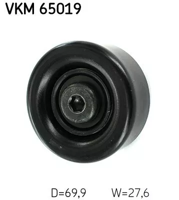 Ombuigings-/geleidingspoelie, V-geribbelde riem SKF VKM 65019)