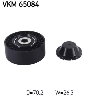Ombuigings-/geleidingspoelie, V-geribbelde riem SKF VKM 65084)