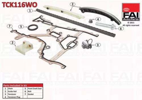 Timing Chain Kit FAI AutoParts TCK116WO)