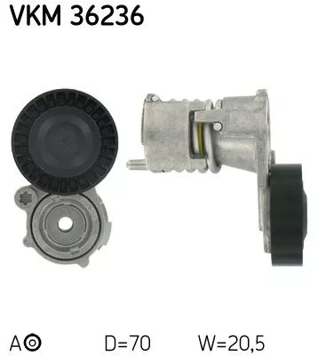 Riemspanner, V-geribbelde riem SKF VKM 36236)