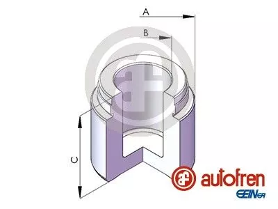Zuiger, remklauw AUTOFREN SEINSA D025485)