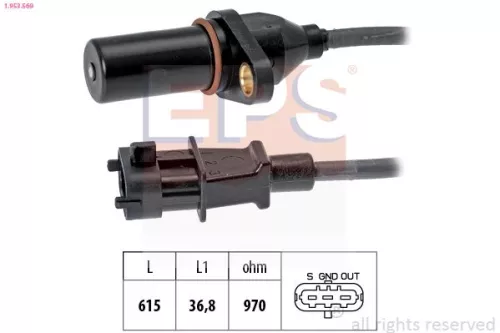 Sensor, krukaspuls EPS 1.953.569)