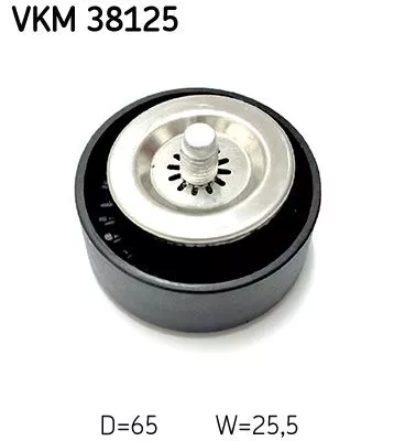 Ombuigings-/geleidingspoelie, V-geribbelde riem SKF VKM 38125)