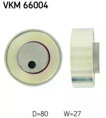 Ombuigings-/geleidingspoelie, V-geribbelde riem SKF VKM 66004)