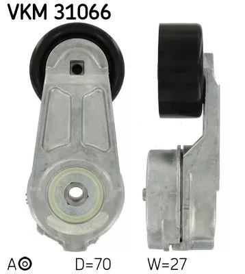 Riemspanner, V-geribbelde riem SKF VKM 31066)
