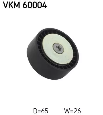 Ombuigings-/geleidingspoelie, V-geribbelde riem SKF VKM 60004)
