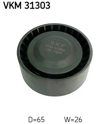 Ombuigings-/geleidingspoelie, V-geribbelde riem SKF VKM 31303)
