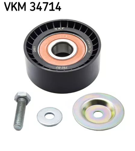 Ombuigings-/geleidingspoelie, V-geribbelde riem SKF VKM 34714)
