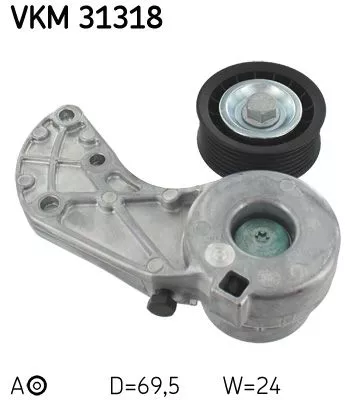 Riemspanner, V-geribbelde riem SKF VKM 31318)