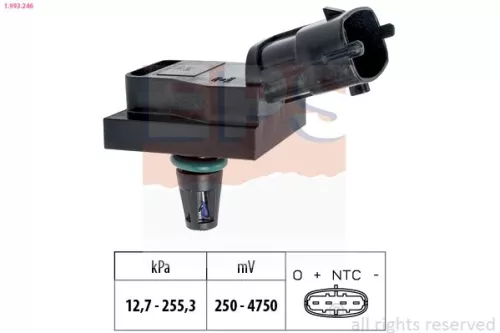 Luchtdruksensor, hoogteaanpassing EPS 1.993.246)