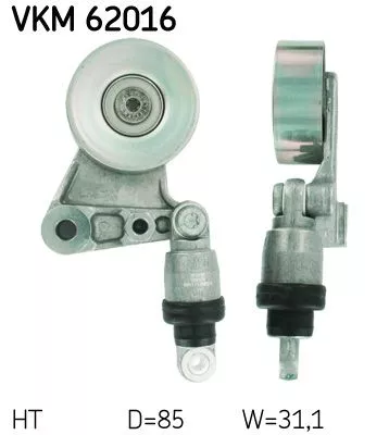 Riemspanner, V-geribbelde riem SKF VKM 62016)