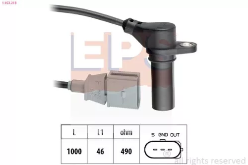 Sensor, nokkenaspositie EPS 1.953.218)