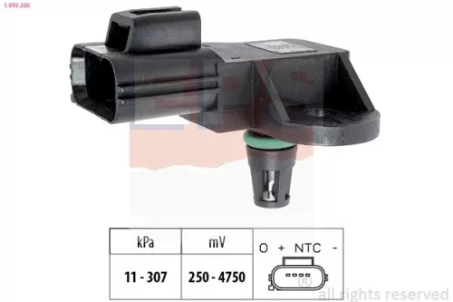 Luchtdruksensor, hoogteaanpassing EPS 1.993.205)