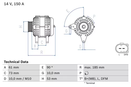 Dynamo BOSCH 0 986 048 921)