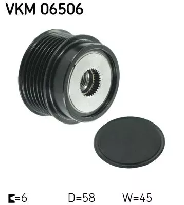 Vrijloopkoppeling van de dynamo SKF VKM 06506)