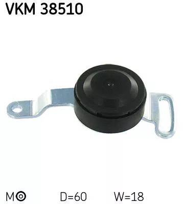 Riemspanner, V-geribbelde riem SKF VKM 38510)