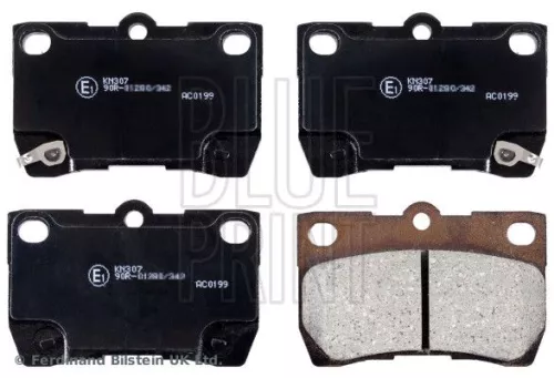 Remblokkenset, schijfrem BLUE PRINT ADT342156)
